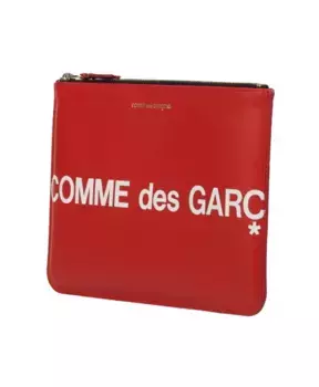 Монохромный кошелек клатч Comme Des Garons, красный