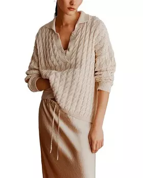 Монохромный свитер Alexia Marella, белый