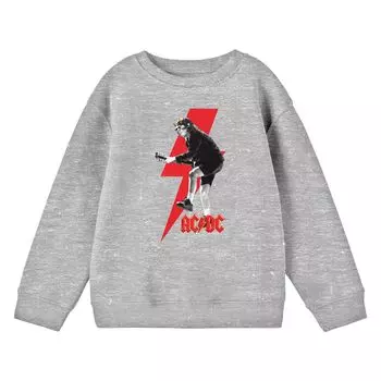 Монохромный свитшот Angus Young для мальчиков 8–20 лет ACDC Licensed Character