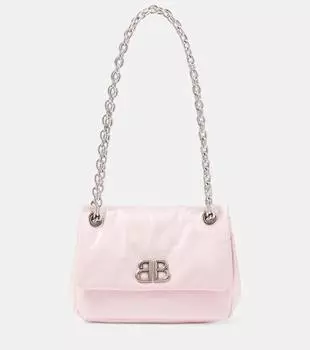 Монокожаная мини-сумка через плечо Monaco Balenciaga, Petal Pink