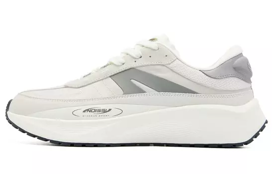 Monologue 3.0 Кроссовки для мужчин с низким верхом цвета слоновой кости и полумесяцем Qiaodan, цвет Ivory crescent moon color