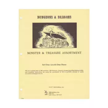 Monster & Treasure Assortment Set #1 - Levels 1-3 (1st Printing, Lizard Logo), Basic Dungeons & Dragons (Original Edition) - Sourcebooks & Accessories, мягкая обложка