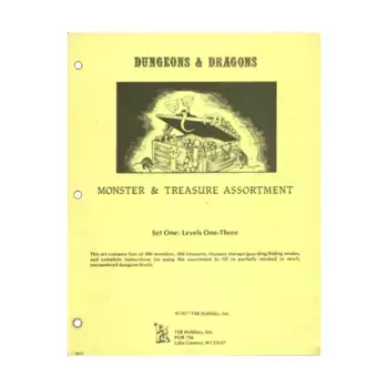 Monster & Treasure Assortment Set #1 - Levels 1-3 (2nd Printing, Lizard Logo), Basic Dungeons & Dragons (Original Edition) - Sourcebooks & Accessories, мягкая обложка