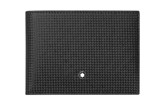 MONTBLANC Кошелек-держатели для карт из матовой кожи, мужской, черный