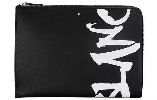MONTBLANC Кожаный клатч мужской черный