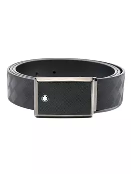 Montblanc кожаный ремень, черный