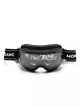 Montblanc лыжная маска с логотипом, черный