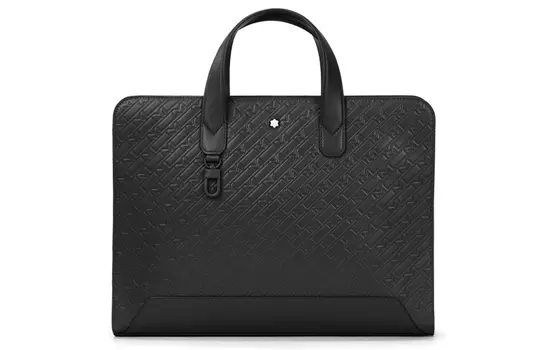 MONTBLANC M_Gram 4810 Сумка-портфель из коровьей кожи, мужская, черная