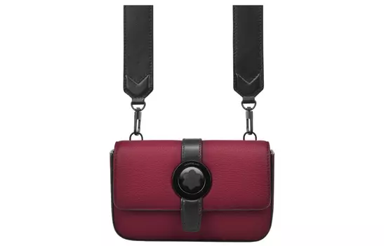 MONTBLANC Мужская сумка через плечо Meisterstuck из натуральной кожи, бордово-красная