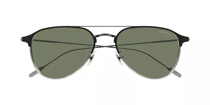 Montblanc Мужские серые солнцезащитные очки 55 мм MB0190S-002-55 Mont Blanc, цвет Ruthenium