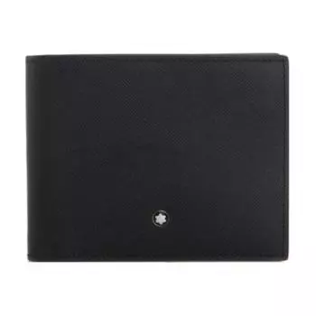 MONTBLANC Мужской кошелек из коровьей кожи, черный