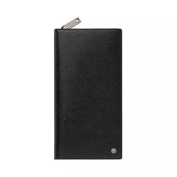 MONTBLANC Мужской кошелек из зернистой коровьей кожи, черный