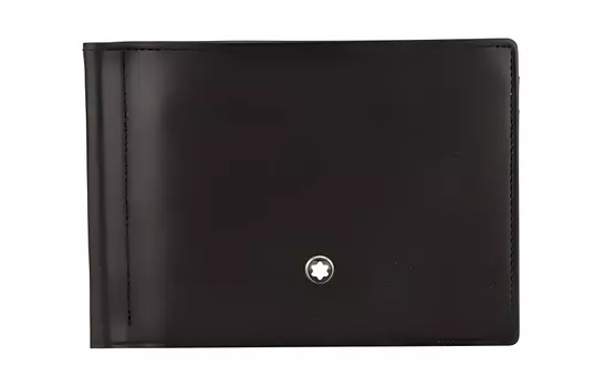 MONTBLANC Мужской кошелек Meisterstuck из коровьей кожи, черный