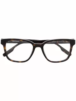 Montblanc очки черепаховой расцветки, коричневый