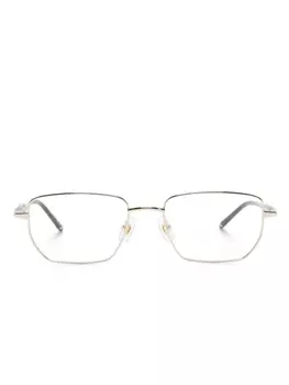 Montblanc очки в геометричной оправе, золотистый
