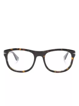 Montblanc очки в круглой оправе черепаховой расцветки, коричневый