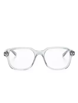 Montblanc очки в круглой оправе с логотипом, серый