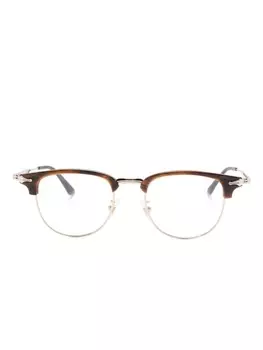 Montblanc очки в квадратной оправе, коричневый