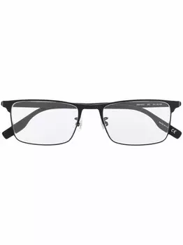 Montblanc очки в матовой прямоугольной оправе, черный