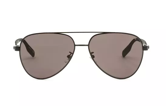 MONTBLANC Солнцезащитные очки-авиаторы в металлической оправе, унисекс, черные