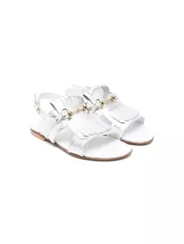 Montelpare Tradition сандалии с бахромой, серебристый