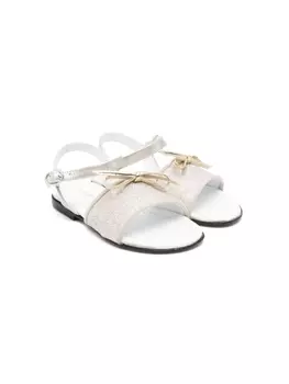 Montelpare Tradition сандалии с блестками, золотистый