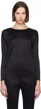 Monthly Colors Сентябрь Топ PLEATS PLEASE ISSEY MIYAKE, черный