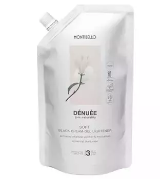 Montibello, Крем-осветлитель углерода без аммиака, Denuee Soft Black, 400мл