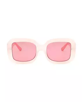 Montsaint прямоугольные женские солнцезащитные очки телесного цвета, розовый