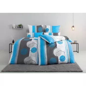 Моё домашнее постельное белье» Эмми в размере. 135х200 или 155х220 см», постельное белье разного качества, геометрический рисунок My Home, цвет blau