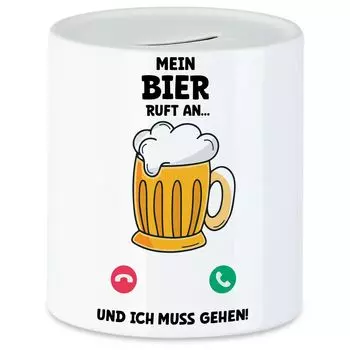 Моё пиво зовёт мне пора идти копилка пиво пшеница дрожжи пивная кружка половина ура после работы бутылка Hey!Print