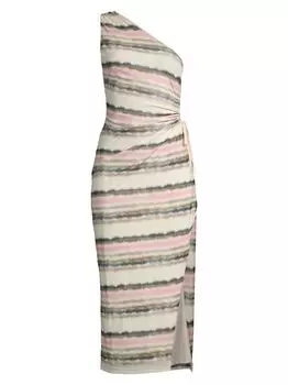 Mood Ring Madre Живописное платье миди на одно плечо Hansen + Gretel