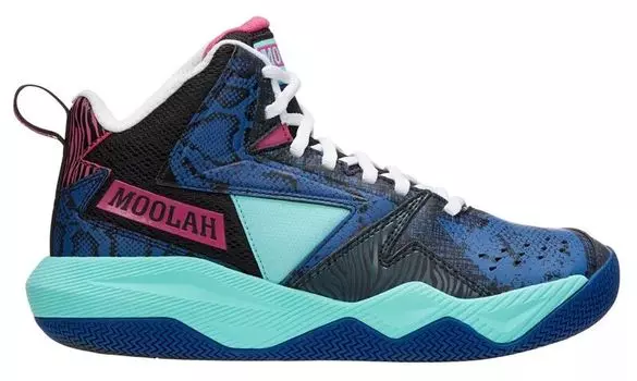 Moolah Kicks Детские баскетбольные кроссовки для пресс-брейка для начальной школы, синий/фиолетовый