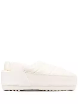 Moon Boot дутые мюли Evolution с ремешком на пятке, нейтральный цвет