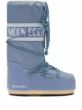 Moon Boot сапоги Icon с логотипом, серый