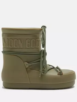Moon Boot сапоги Low Rain, зеленый