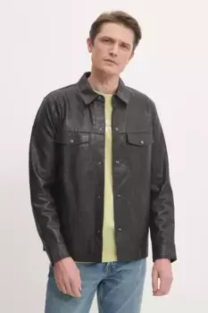 MOORE V2 кожаная куртка Pepe Jeans, черный