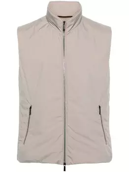Moorer дутый жилет на молнии, нейтральный