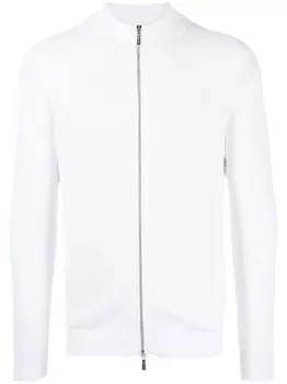 Moorer джемпер на молнии, белый