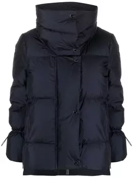 Moorer funnel-neck padded down jacket, синий