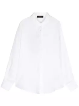 Moorer льняная рубашка Pearl-FLN, белый