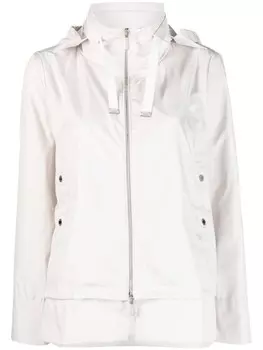 Moorer многослойная куртка с капюшоном, нейтральный цвет