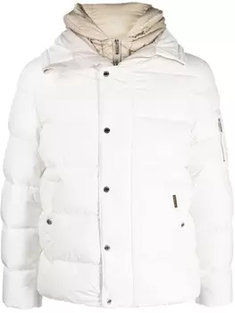Moorer многослойный пуховик, белый