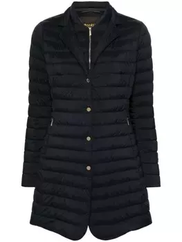 Moorer однобортное пальто Shari, синий