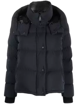 Moorer padded hooded down jacket, черный