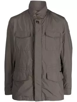 Moorer пуховик Ezio-STP с воротником-воронкой, серый