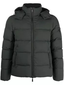 Moorer пуховик с длинными рукавами, зеленый