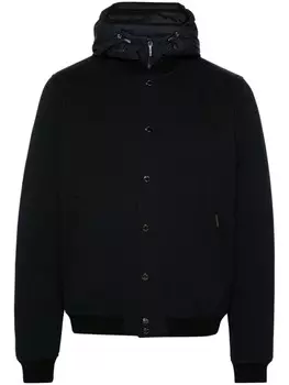 Moorer пуховик с капюшоном, синий