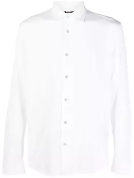 Moorer рубашка с длинными рукавами, белый