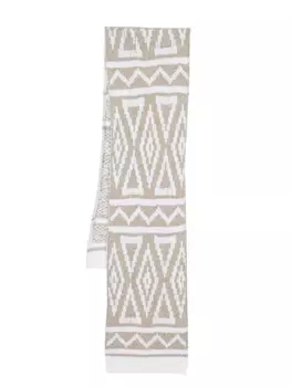 Moorer шарф с узором, серый